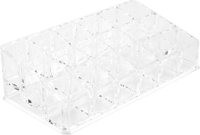 TOMTOP Schmuck und Kosmetik Aufbewahrungsbox, 18-Gitter, weiß - Bild 1