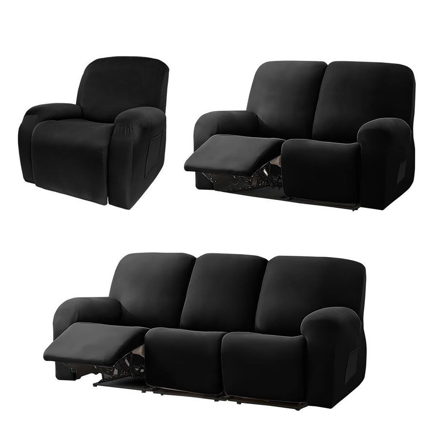 Yiran Furniture Wasserdichter und elastischer Chivas Sesselbezug aus Polyester und Elasthan in Schwarz oder Hellgrau - Bild 4