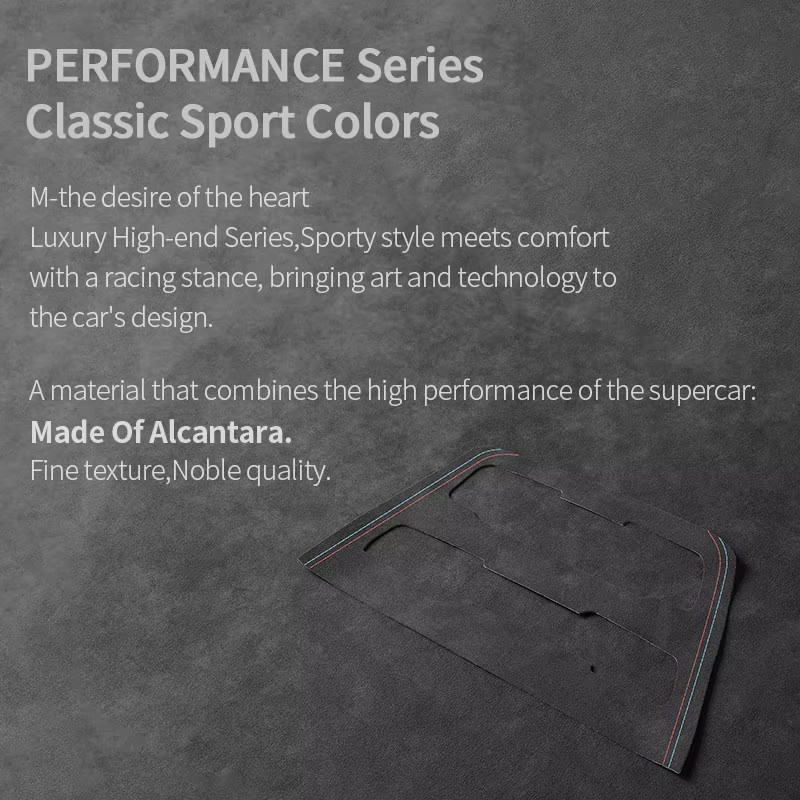 Alcantara CD-Panel Zierleisten Aufkleber für BMW X1 F48 (2016-2022) als Kratzschutz und Tuning-Zubehör für die Innenausstattung - Bild 3