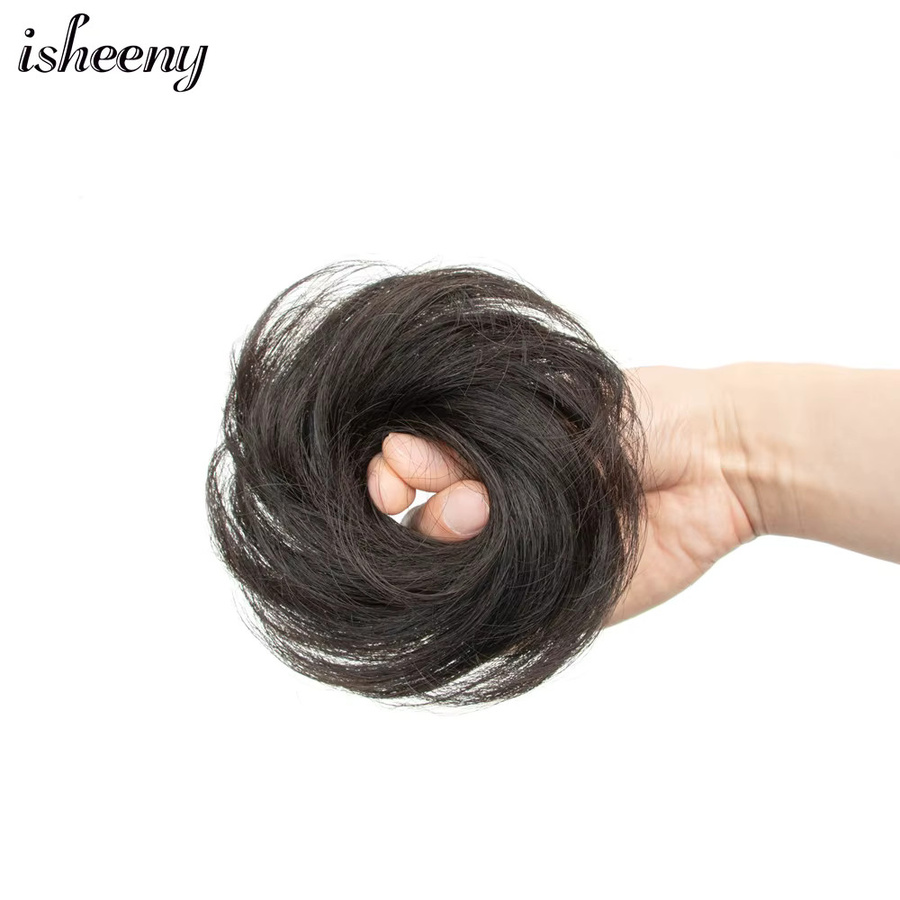 isheeny Echthaar Chignon Donut, 15g, Remy Haarverlängerung - Bild 1