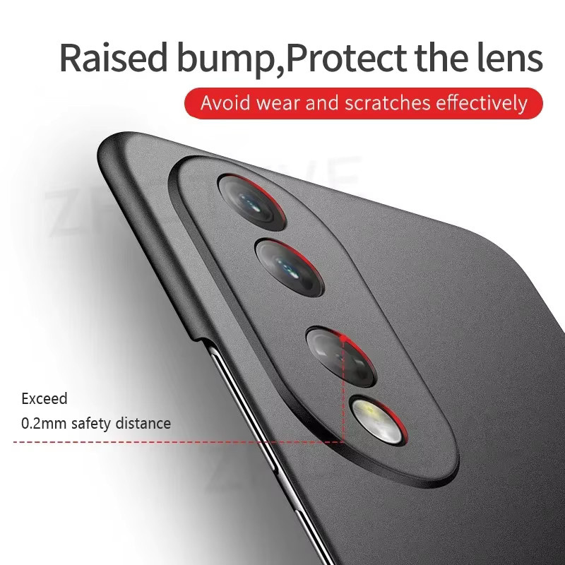 ZROTEVE Schutzhülle für vivo v40 v30 pro v30, ultra dünne harte PC Handyhülle mit mattem Finish, Schwarz - Bild 5