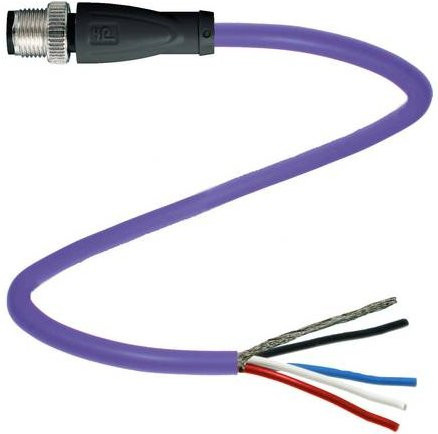Pepperl+Fuchs 70114142 Sensor-Aktor-Steckverbinder konfektioniert mit 3 m Kabellänge und 5 Polen in Lila - Bild 1