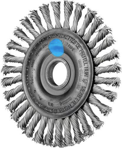 PFERD TOOLS Pipeline Rundbürste RBG für Winkelschleifer, Edelstahl-Draht Ø 0,50 mm, Durchmesser: 100 mm, B/T/H: 100 x 6 x 22,2 mm - Bild 1