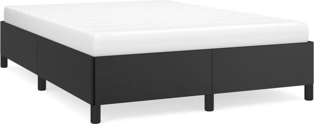 vidaXL Polsterbett aus Kunstleder in Schwarz, B/T: 140 x 190 cm - Bild 1