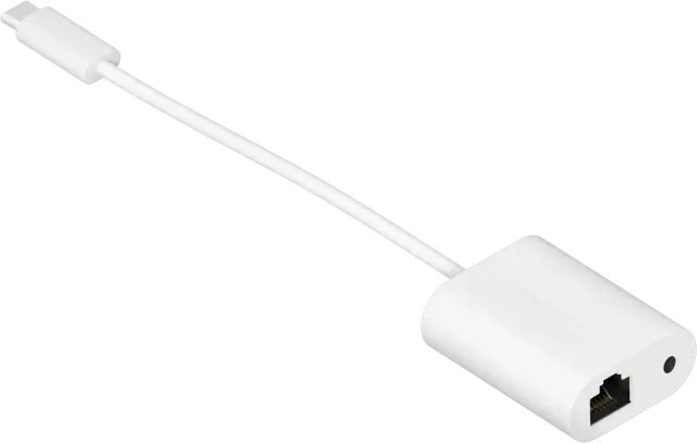 Sonos USB-C Kombinationsadapter mit 3,5 mm Klinke und Ethernet/LAN in Weiß - Bild 1