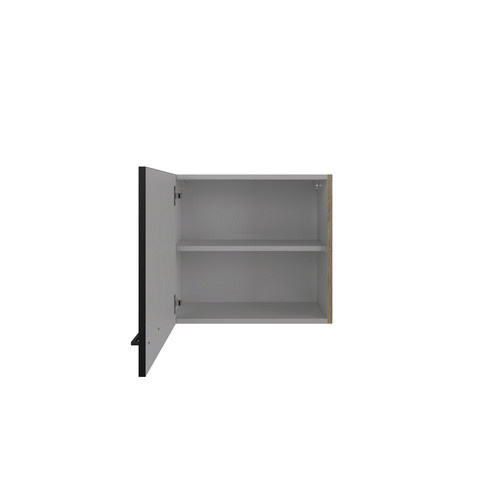 Flex-Well Küchen-Oberschrank Capri Hängeschrank in Schwarz Matt mit Antifingerprint-Effekt, B/H/T: 60 x 54,8 x 32 cm - Bild 2