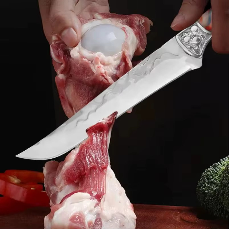 GuanQi Profi Ausbeinemesser aus geschmiedetem Edelstahl mit Harz-Griff für Fleisch, Obst und Gemüse - Bild 3