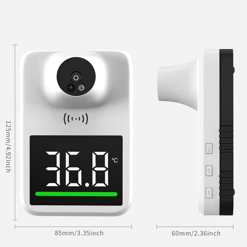 SWEVY LCD-Wandthermometer in Weiß mit berührungsloser Messung, automatischer Funktion, Sprachansage und Datenaufzeichnung - Bild 2