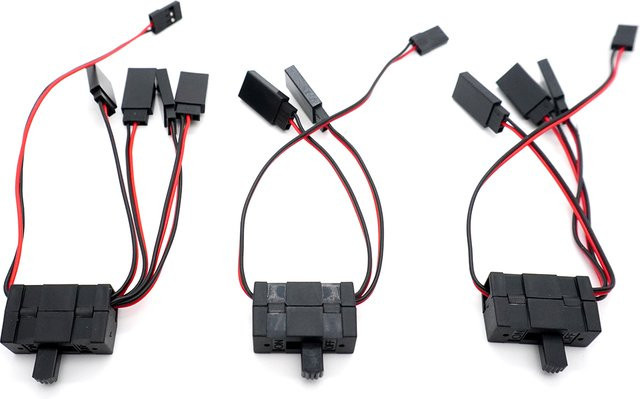 YSIDO 2/3/4-Wege Split On/Off Controller Schalter RC Servo Kabel Draht Splitter, 1:10, Zubehör - Bild 1