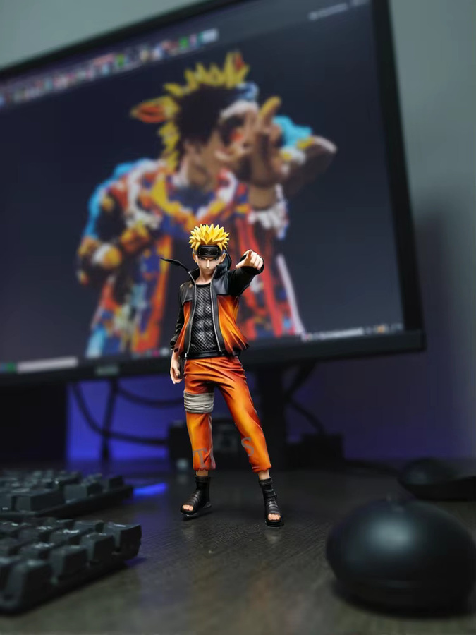 Bandai Naruto Shippuden Uzumaki Naruto HY Studio, Bewegliche Kampf-Serie, PVC-Modell, 32cm - Bild 7