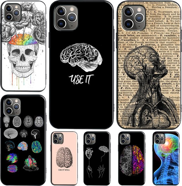 Xiaomi Smartphone Schutzhülle mit medizinischem Organ-Design Gehirn-Motiv - Bild 1