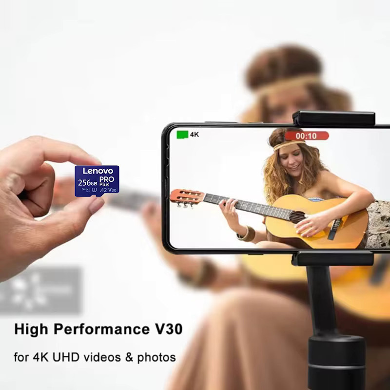 Lenovo MicroSD Speicherkarte Klasse 10 mit 512 GB in Weiß - Bild 1