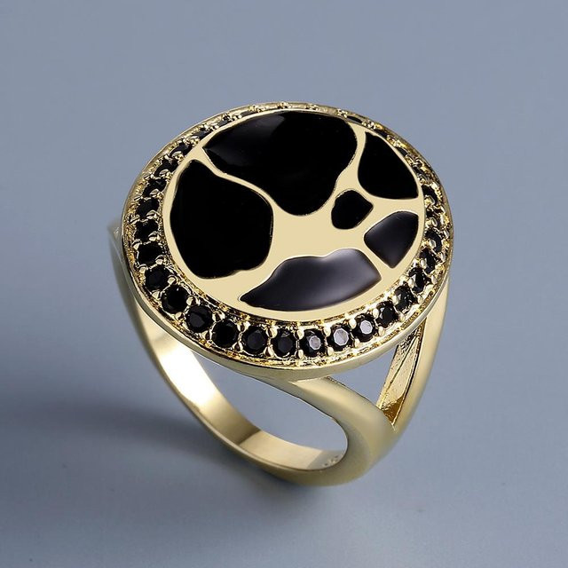 YIRAN Ohrringe, 18 Karat Gold plattiert, Zirkonia, Unisex - Bild 1