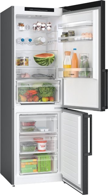 Bosch Kühl-Gefrier-Kombination KGN36VXCT Serie 4 in Schwarz - Bild 2