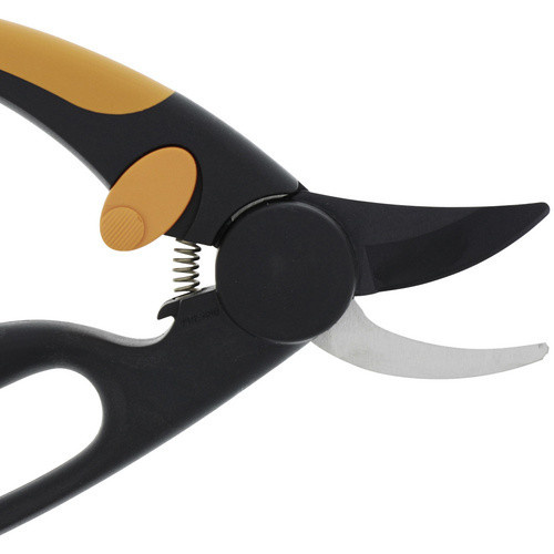 Fiskars Bypass-Gartenschere Elegance in Schwarz-Orange aus Edelstahl und Kunststoff, Länge: 19,5 cm - Bild 2