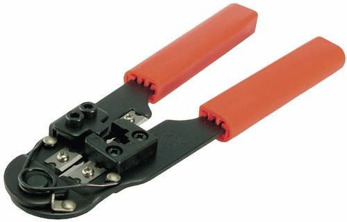 LogiLink WZ0004 Crimpzange in Orange mit Kunststoffgehäuse - Bild 1