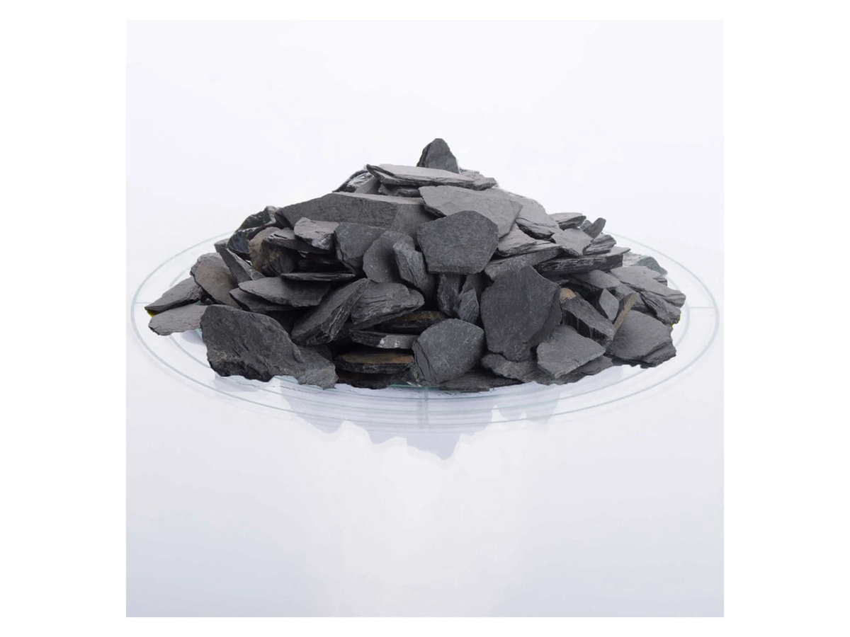 SCHICKER MINERAL Schiefer Ziersplitt in Schwarz, Anthrazit, Körnung 20-40 mm, 1000 kg BigBag - Bild 2