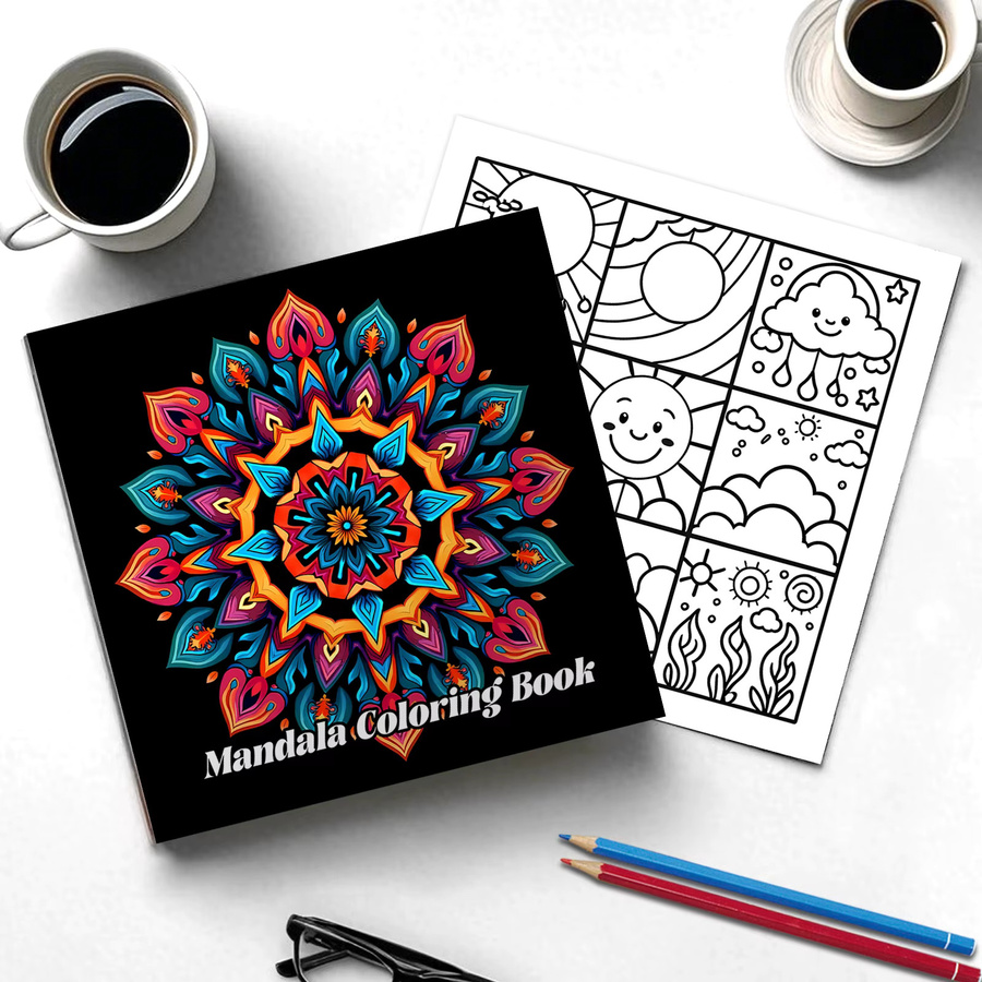 Malbuch für Erwachsene mit Mandala-Mustern zum Ausmalen und Zeichnen - Bild 3