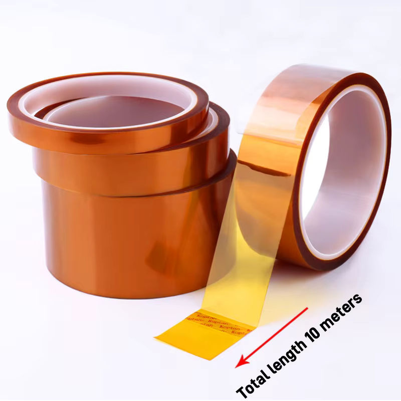 Doppelseitiges Kapton-Klebeband aus Polyimidfolie, hitzebeständig und orange, Breite: 3–100 mm - Bild 3