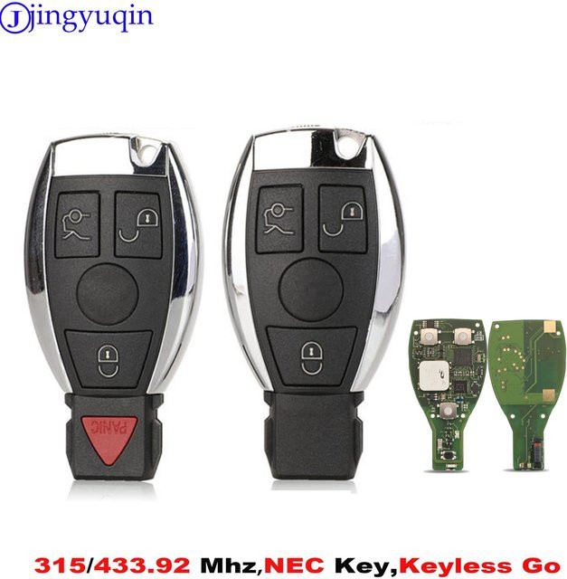 Jingyuqin Smart Remote Autoschlüssel für Mercedes Benz ab Jahr 2000 mit 315MHz oder 433,92MHz Frequenz - Bild 1