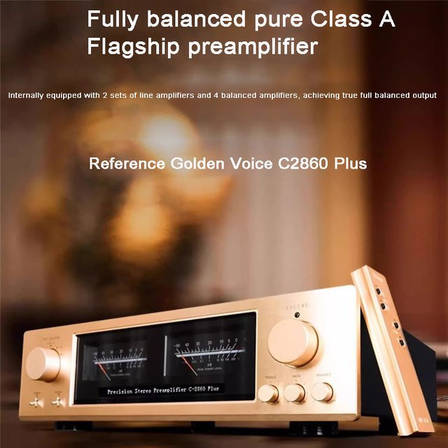 Reference Golden Voice C-2860 Plus Vollständig Symmetrischer Reiner Klasse-A-Vorverstärker HiFi Hochtemperatur-Vorverstärker - Bild 1