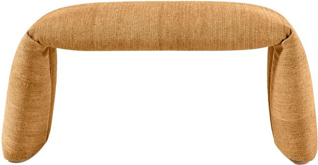 Nanimarquina Folded Hocker aus Birkenholz und brauner afghanischer Wolle - Bild 1