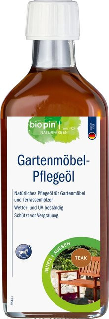 Biopin Gartenmöbel-Pflegeöl für Teakholz in Braun, 250 ml - Bild 1
