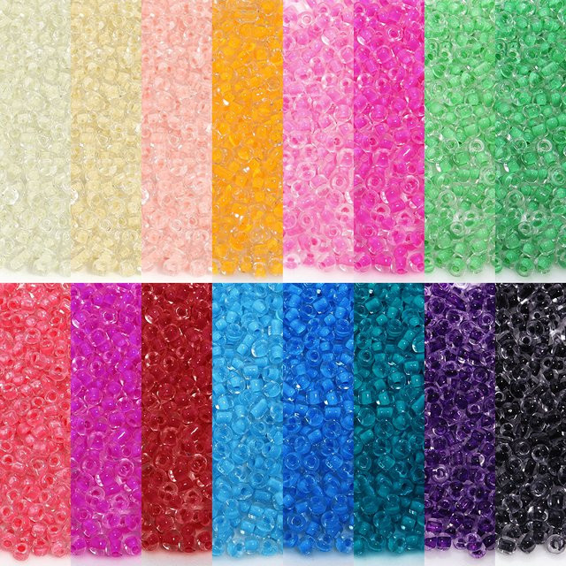 Glas Rocailles Runde, 3mm, Transparente Farbe, Unisex - Bild 1