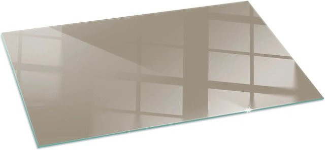 Tulup Glasplatte für Kaminöfen in Braun, B: 140 cm, H: 70 cm - Bild 1