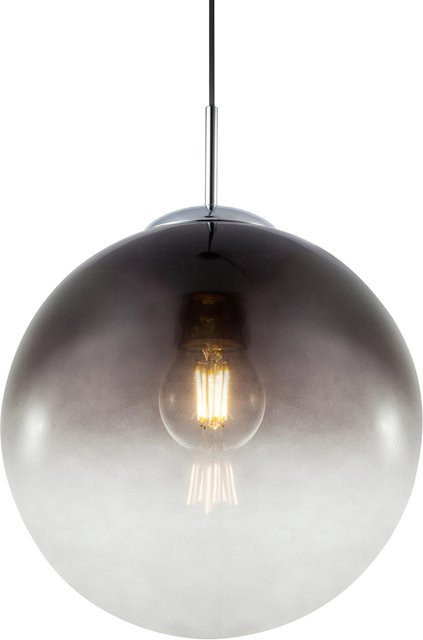 Globo Pendelleuchte Varus in Chrom mit Rauchglas, H: 120 cm, B: 30 cm, T: 30 cm, E27 - Bild 1