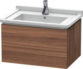 Duravit L-Cube Waschtischunterschrank wandhängend, Nussbaum Natur, B: 67 cm, H: 46,9 cm, T: 40,8 cm - Bild 1