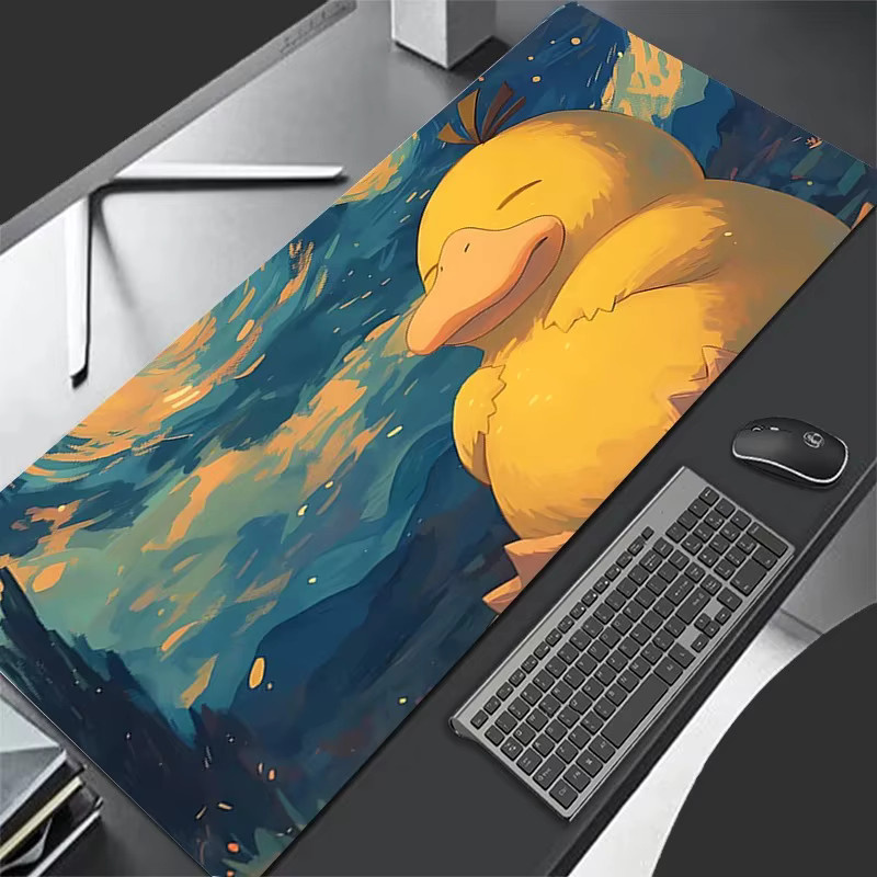 Bandai Anime Psyduck XXL Gaming-Mauspad rutschfeste Schreibtischunterlage in Multicolour - Bild 1