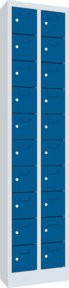 Pavoy Kleinfachschrank mit 20 Fächern und Zylinderschloss in Grau und Blau, H: 195 cm, B: 46 cm, T: 20 cm - Bild 1
