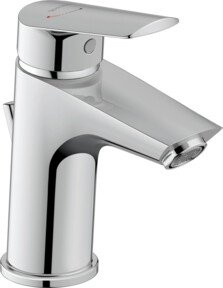 Duravit Waschtisch-Einhebelmischer No. 1 S Freshstart in Chrom mit Zugstangen-Ablaufgarnitur - Bild 1