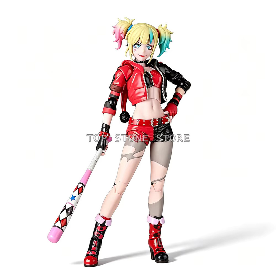 Revoltech Suicide Squad Harley Quinn Actionfigur, 15cm, Kunststoff - Bild 3