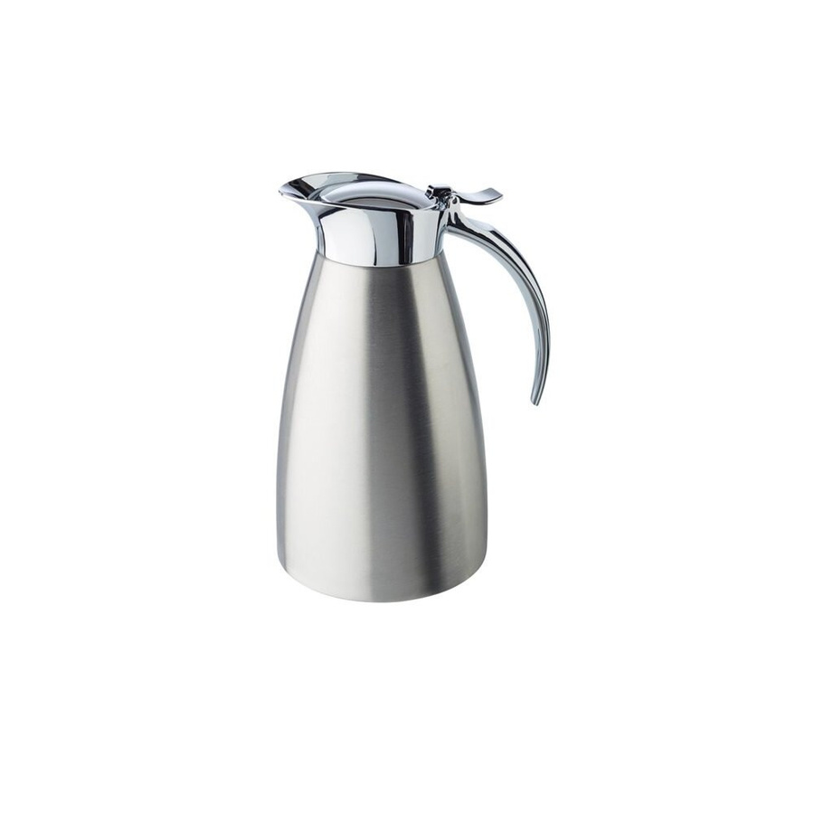 APS Isolierkanne Advanced aus Edelstahl 18/8 mit Einhandautomatik, 0,6 Liter - Bild 1