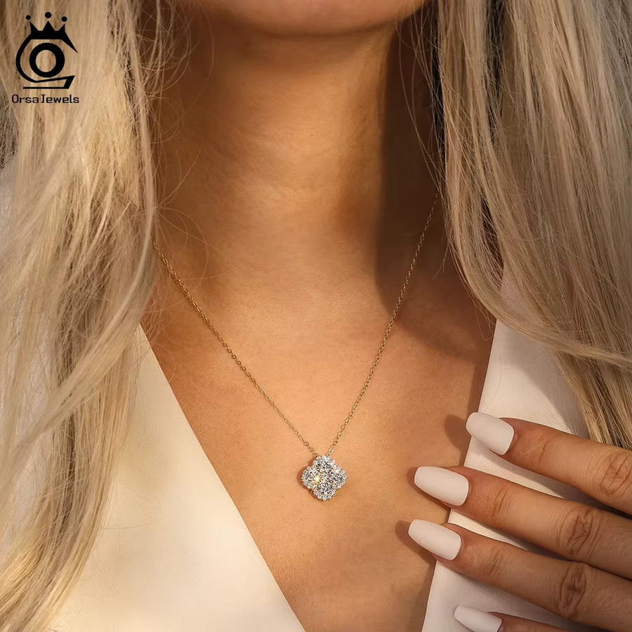 ORSA JEWELS Anhänger-Halskette 925 Silber, Zirkonia, Damen - Bild 3