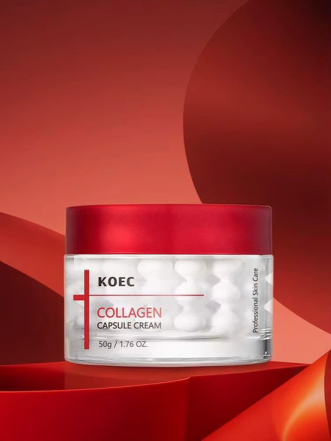 KOEC Kollagen-Kapselcreme, Gesichtscreme mit Kollagen, 50g, Trockene Haut - Bild 4