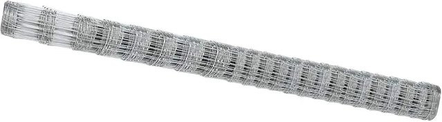 vidaXL Wildzaun aus Eisen, feuerverzinkt, Farbe: Silber, B/H: 1000 x 150 cm - Bild 1