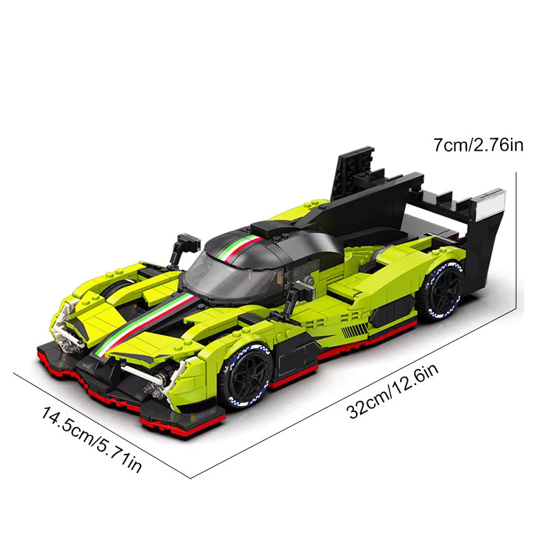 barweer Le Mans LBG SC63 Rennwagen, Baukasten, 1186 Teile - Bild 9