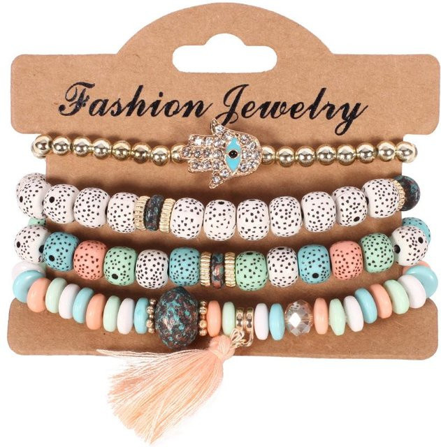 Armband Set, Perlen, Bunt, Damen - Bild 1
