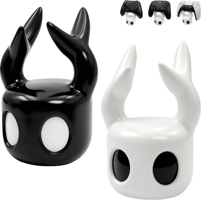 VILCORN Hollow Knight Spielcontroller-Ständer in Weiß, Universeller Gamepad-Halter für PlayStation, Xbox und Nintendo Switch, Schreibtisch-Organizer und Dekoration - Bild 1