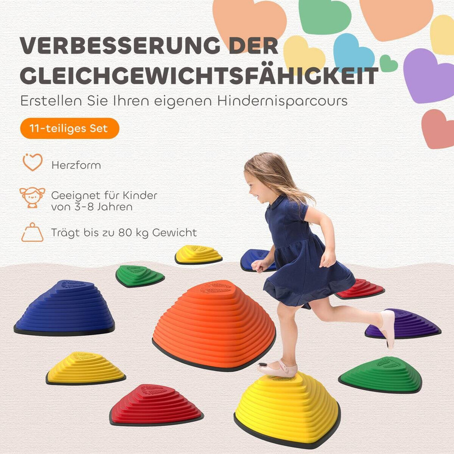 AIYAPLAY Balanciersteine mehrfarbig 11-teiliges Set ab 3+ Jahre - Bild 3