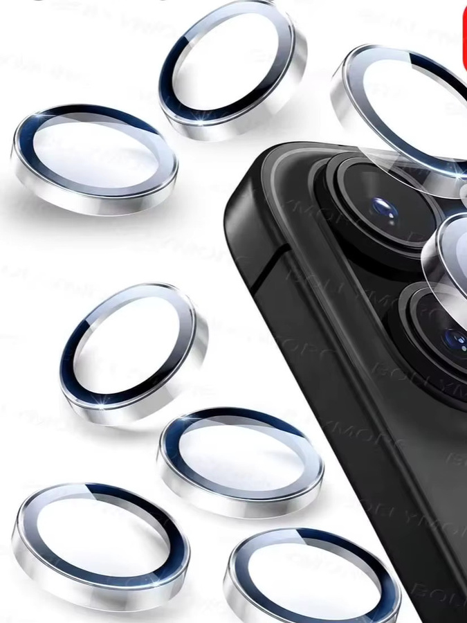 9 Stück transparente Handykamera-Schutzfolien von BOLLYMORE für iPhone 17 Pro Max, 16, 15, 14, 13, 12 und 11, vollständig abdeckend und kratzfest - Bild 6