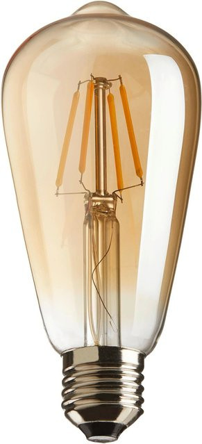 Mömax Deko-LED-Leuchtmittel Vintage Gold/Messing Transparent E27 Warmweiß max. 6 Watt - Bild 1