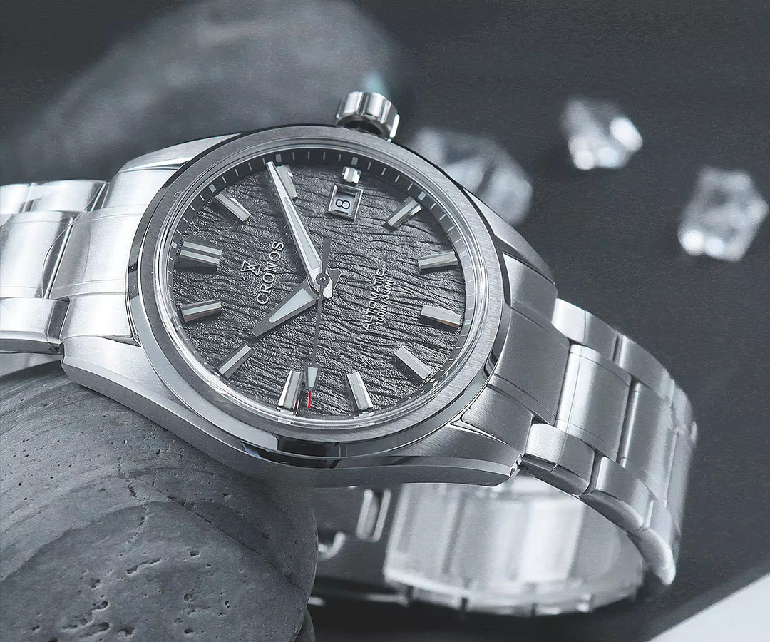 Cronos Armbanduhr Edelstahl, Automatik, 39 mm, Herren, Silber - Bild 3