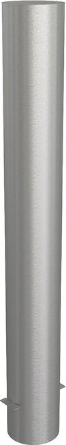 Schake Edelstahlpoller zum Einbetonieren mit Erdanker, Farbe Silber matt, Durchmesser: 15,4 cm, Höhe: 120 cm - Bild 1