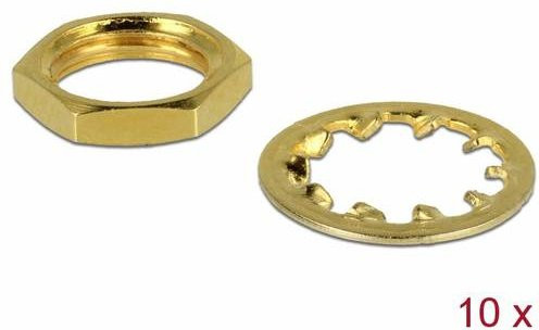 Delock 89483 Mutter aus Messing in Gold und Braun - Bild 1