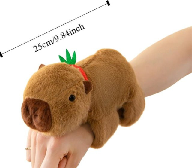 Linyi toy Capybara Nagetier Slap-Armband, Stofftier-Puppe, ab 3 Jahren - Bild 1