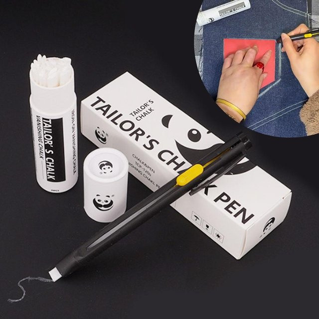 Wärmelöschbarer Stoffmarker mit Nachfüllung in Schwarz für Nähen, Quilten und Sticken - Bild 1
